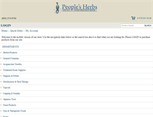 Tablet Screenshot of peoplesherbs.com